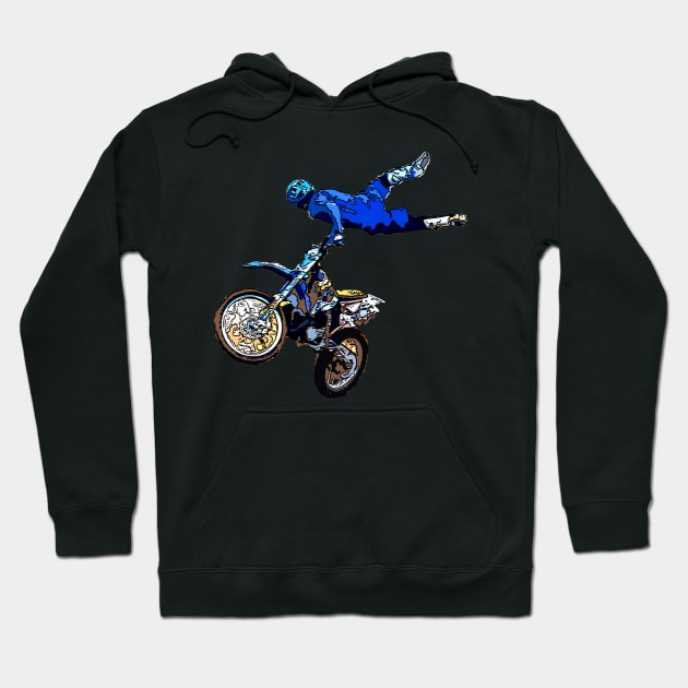 motocross Hoodie by rickylabellevie